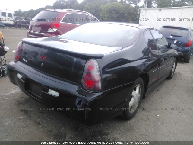 2G1WX12K639186057 - 2003 CHEVROLET MONTE CARLO SS შავი ფოტო 4