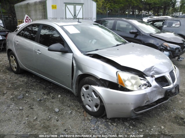1G2ZF57B884139375 - 2008 PONTIAC G6 VALUE LEADER/BASE SILVER photo 1