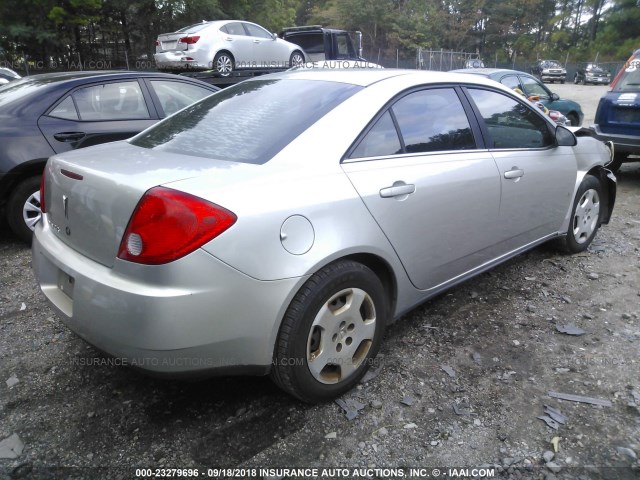1G2ZF57B884139375 - 2008 PONTIAC G6 VALUE LEADER/BASE SILVER photo 4