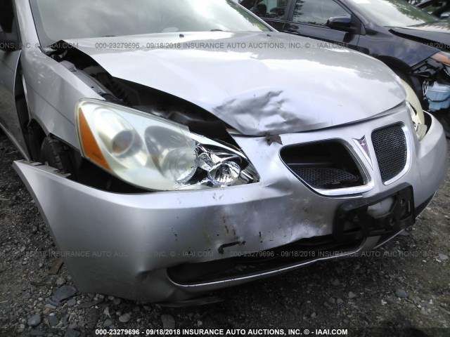 1G2ZF57B884139375 - 2008 PONTIAC G6 VALUE LEADER/BASE SILVER photo 6