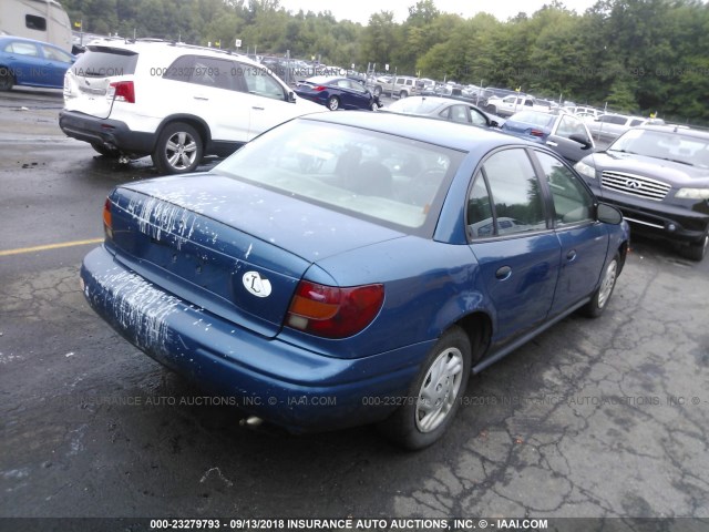 1G8ZF52801Z261254 - 2001 SATURN SL BLUE photo 4