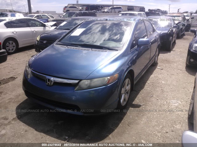 2HGFA16938H532208 - 2008 HONDA CIVIC EXL 蓝色 照片 2