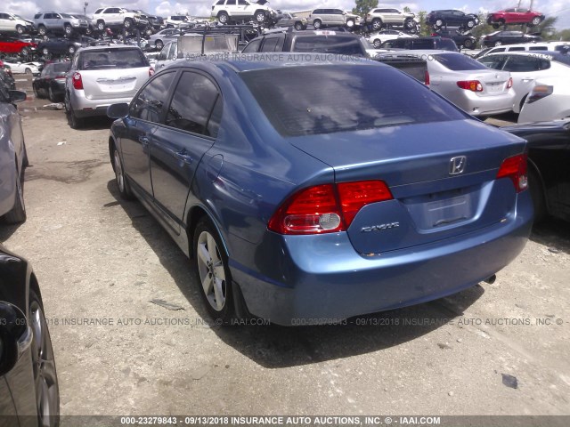 2HGFA16938H532208 - 2008 HONDA CIVIC EXL 蓝色 照片 3