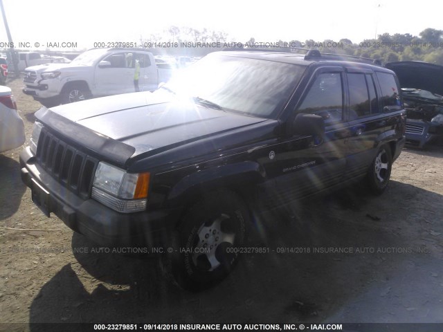 1J4GZ58SXVC607157 - 1997 JEEP GRAND CHEROKEE LAREDO/TSI BLACK photo 2