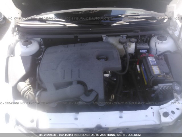 1G1ZC5EU9CF110773 - 2012 CHEVROLET MALIBU 1LT WHITE photo 10