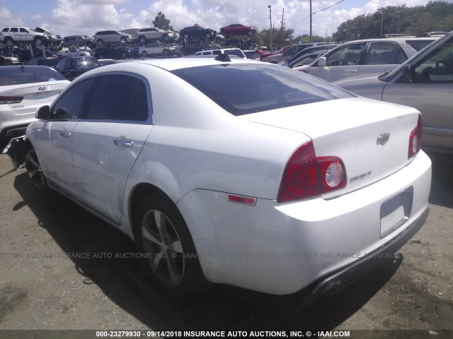 1G1ZC5EU9CF110773 - 2012 CHEVROLET MALIBU 1LT WHITE photo 3