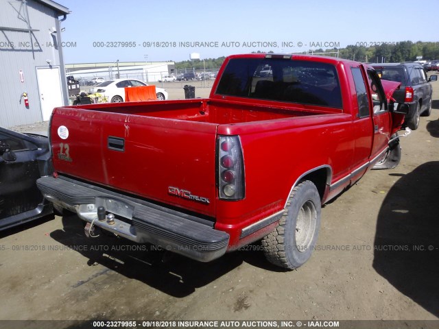 2GTEC19M1T1526980 - 1996 GMC SIERRA C1500 RED photo 4