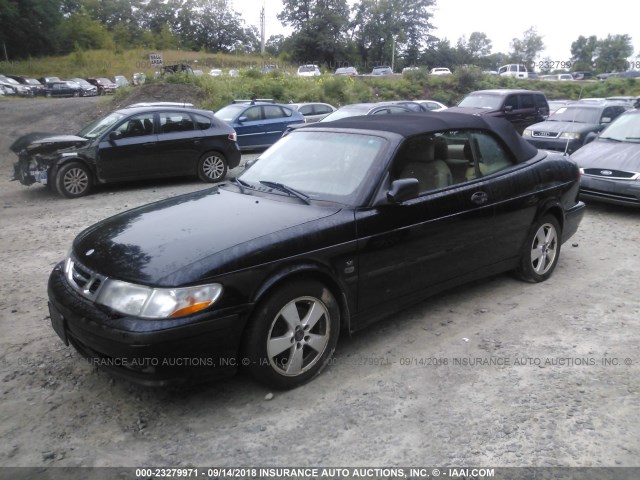 YS3DF78K327007638 - 2002 SAAB 9-3 SE BLACK photo 2