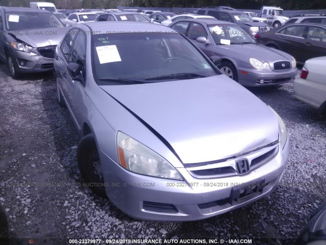 1HGCM56196A055436 - 2006 HONDA ACCORD VALUE SILVER photo 1