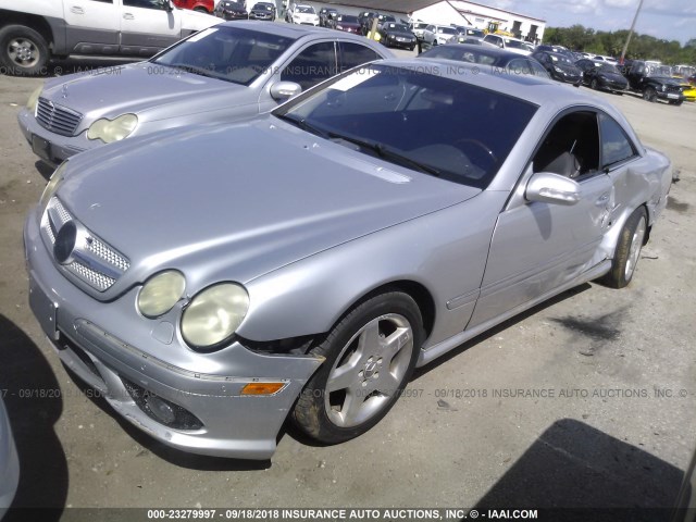 WDBPJ75J53A037418 - 2003 MERCEDES-BENZ CL 500 SILVER photo 2