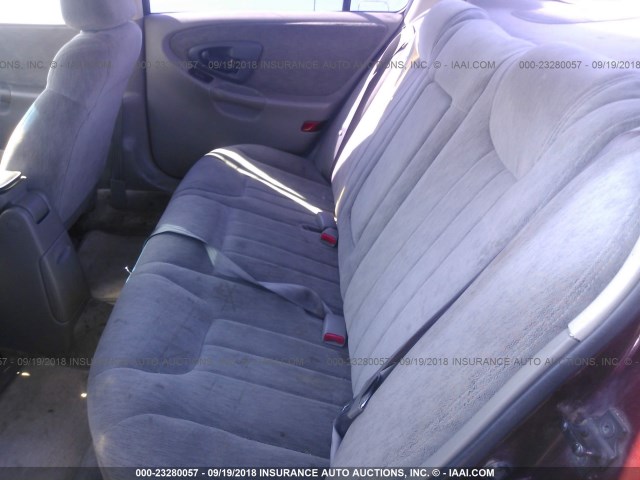1G1NE52MXWY134392 - 1998 CHEVROLET MALIBU LS მუქწითელი ფოტო 8