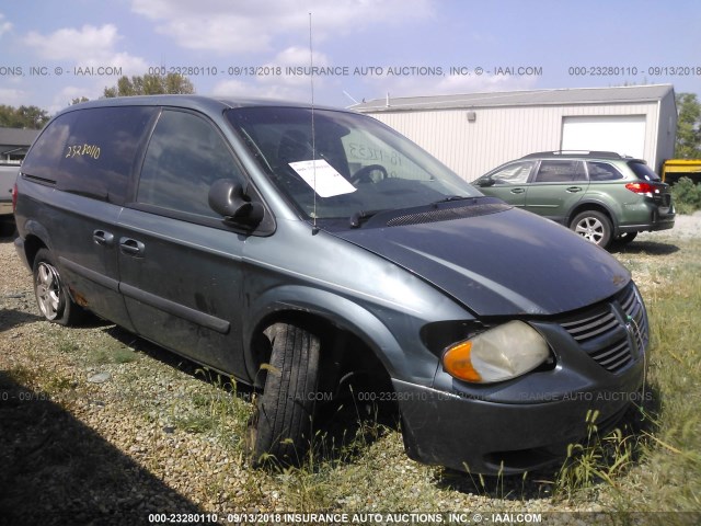 1D4GP45R27B182620 - 2007 DODGE CARAVAN SXT TEAL photo 1