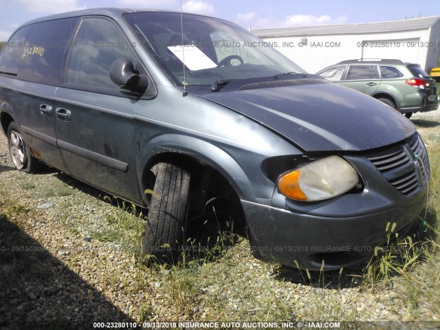 1D4GP45R27B182620 - 2007 DODGE CARAVAN SXT TEAL photo 6