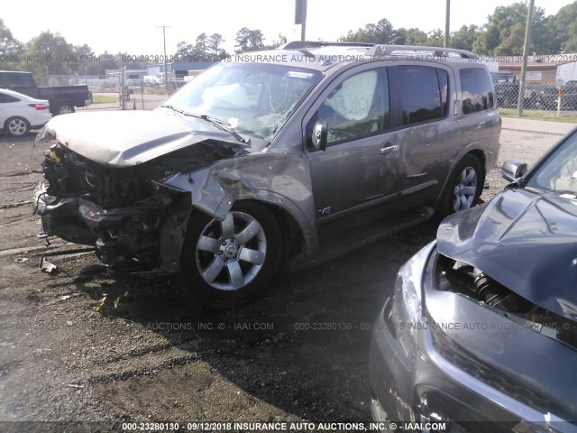 5N1AA08C28N620312 - 2008 NISSAN ARMADA SE/LE GRAY photo 2