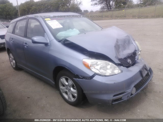 2T1KR32E34C212590 - 2004 TOYOTA COROLLA MATRIX XR BLUE photo 1