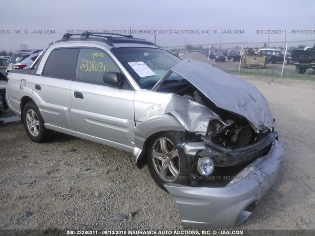 4S4BT62C267101708 - 2006 SUBARU BAJA SPORT SILVER photo 1