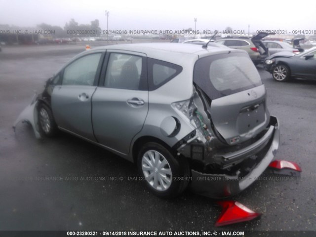 3N1CE2CP7EL430866 - 2014 NISSAN VERSA NOTE S/S PLUS/SV/SL GRAY photo 3