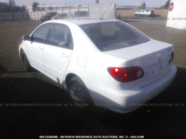 JTDBR32E030003543 - 2003 TOYOTA COROLLA CE/LE WHITE photo 3