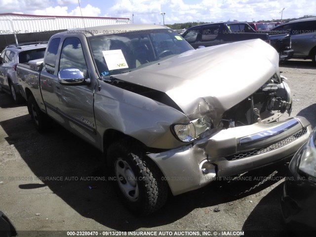 5TBRN34193S434473 - 2003 TOYOTA TUNDRA ACCESS CAB SR5 GOLD photo 1