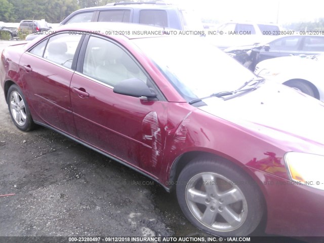 1G2ZH548254158437 - 2005 PONTIAC G6 GT BURGUNDY photo 6