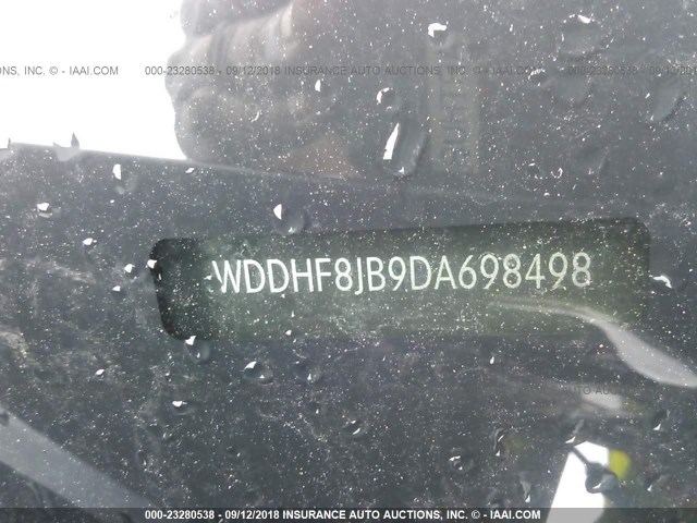 WDDHF8JB9DA698498 - 2013 MERCEDES-BENZ E 350 4MATIC BLACK photo 9