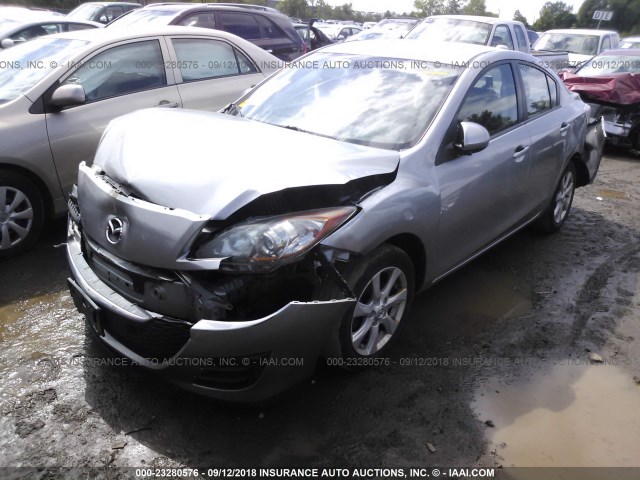 JM1BL1SF3A1129143 - 2010 MAZDA 3 I GRAY photo 2