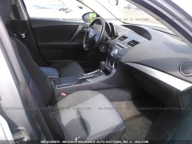 JM1BL1SF3A1129143 - 2010 MAZDA 3 I GRAY photo 5