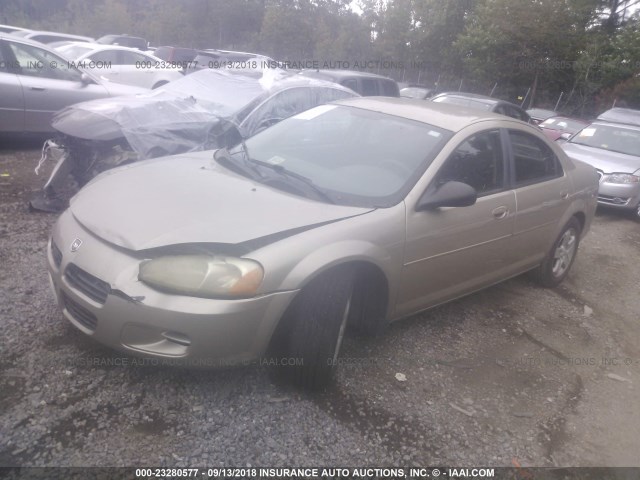 1B3EL46X13N533427 - 2003 DODGE STRATUS SE/SXT GOLD photo 2