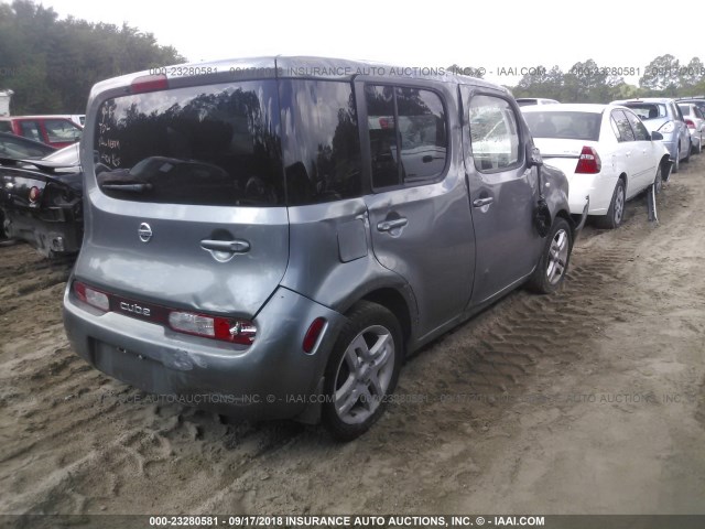 JN8AZ28R59T113211 - 2009 NISSAN CUBE S/SL GRAY photo 4