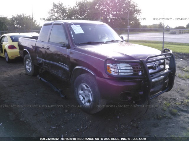 5TBRN34193S398400 - 2003 TOYOTA TUNDRA ACCESS CAB SR5 MAROON photo 1