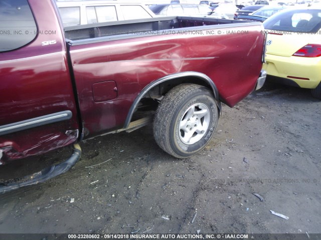 5TBRN34193S398400 - 2003 TOYOTA TUNDRA ACCESS CAB SR5 MAROON photo 6