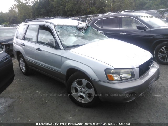 JF1SG65664H767577 - 2004 SUBARU FORESTER 2.5XS SILVER photo 1