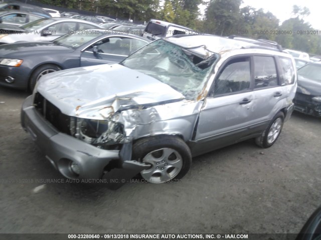 JF1SG65664H767577 - 2004 SUBARU FORESTER 2.5XS Argent photo 2