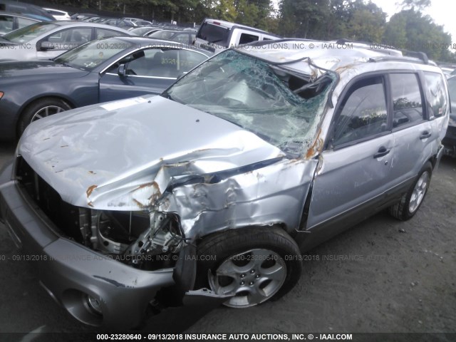 JF1SG65664H767577 - 2004 SUBARU FORESTER 2.5XS Argent photo 6