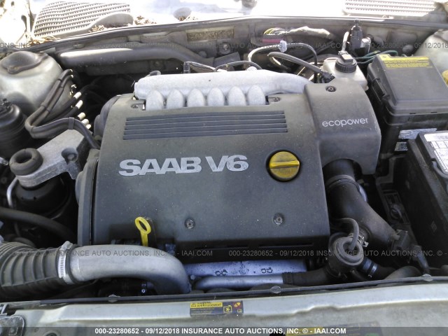 YS3ED49Z123033179 - 2002 SAAB 9-5 ARC GREEN photo 10