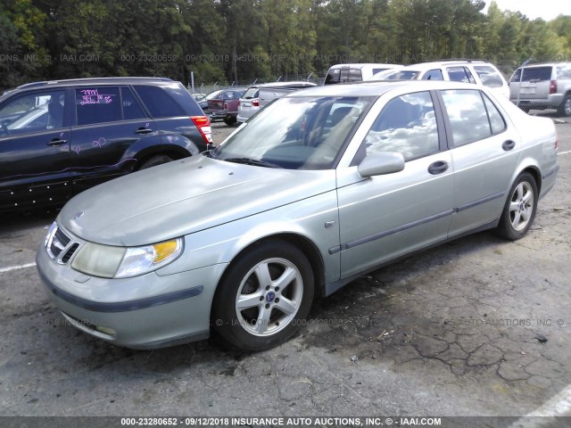 YS3ED49Z123033179 - 2002 SAAB 9-5 ARC GREEN photo 2