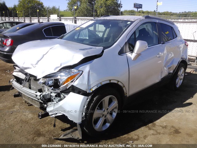 KL4CJBSB0FB220010 - 2015 BUICK ENCORE CONVENIENCE 银色 照片 2