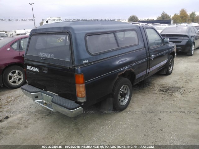 1N6SD11SXMC367380 - 1991 NISSAN TRUCK SHORT WHEELBASE Dark Blue photo 4