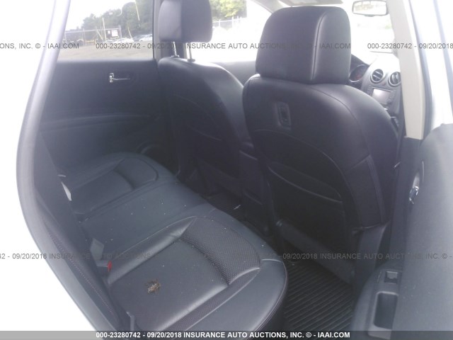 JN8AS5MV8DW106429 - 2013 NISSAN ROGUE S/SV WHITE photo 8