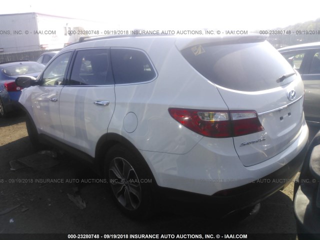 KM8SM4HF5GU143229 - 2016 HYUNDAI SANTA FE SE WHITE photo 3