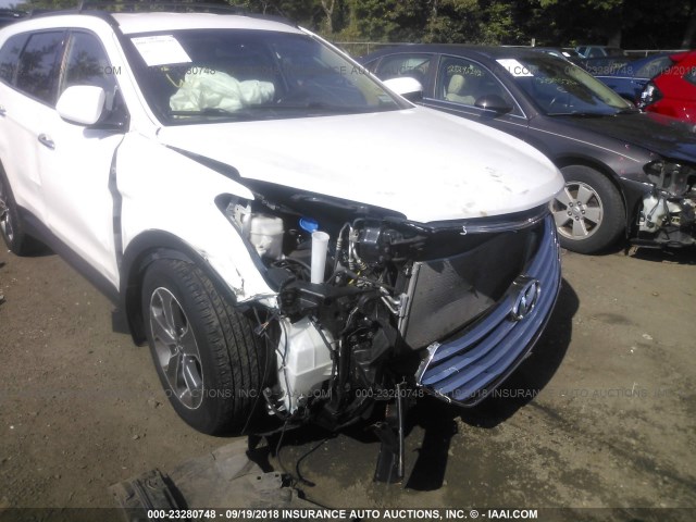 KM8SM4HF5GU143229 - 2016 HYUNDAI SANTA FE SE WHITE photo 6