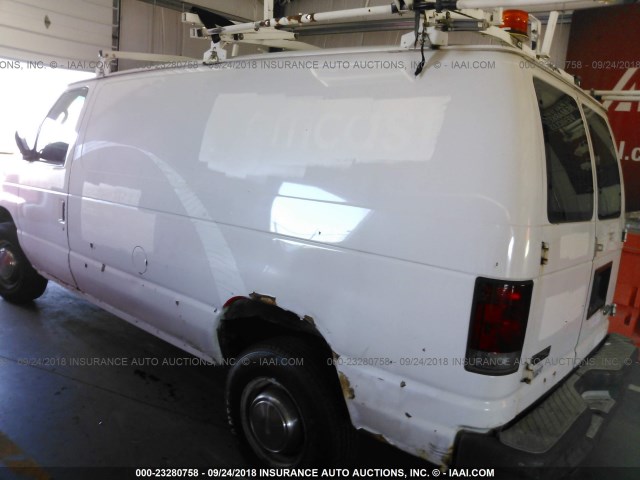 1FTNE24L73HA43232 - 2003 FORD ECONOLINE E250 VAN WHITE photo 3