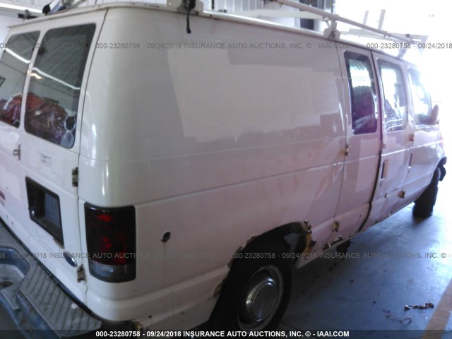 1FTNE24L73HA43232 - 2003 FORD ECONOLINE E250 VAN WHITE photo 4