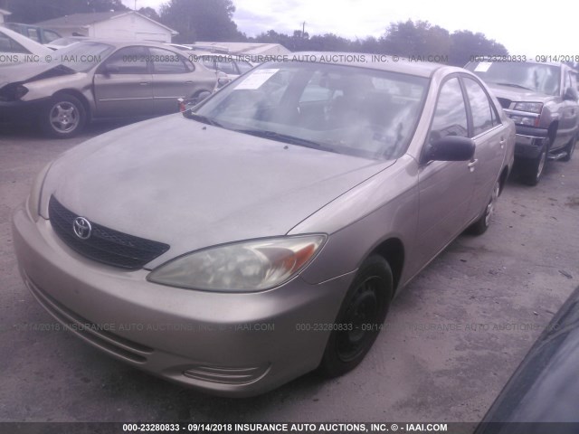 4T1BE32K23U707815 - 2003 TOYOTA CAMRY LE/XLE/SE BEIGE photo 2