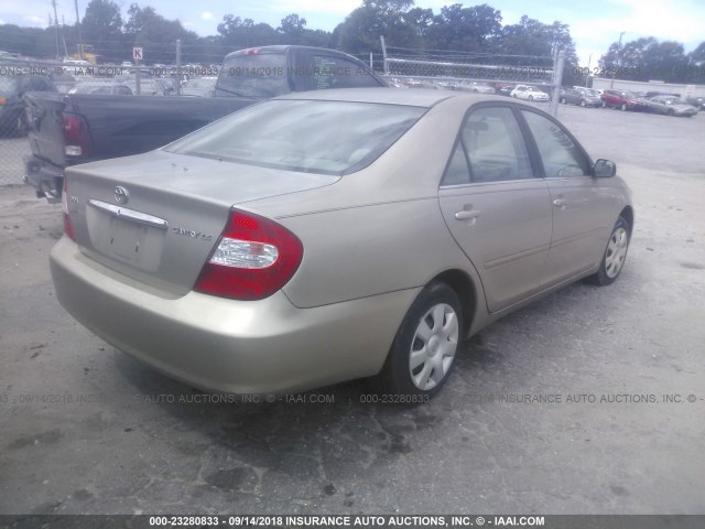 4T1BE32K23U707815 - 2003 TOYOTA CAMRY LE/XLE/SE Бежевый фото 4