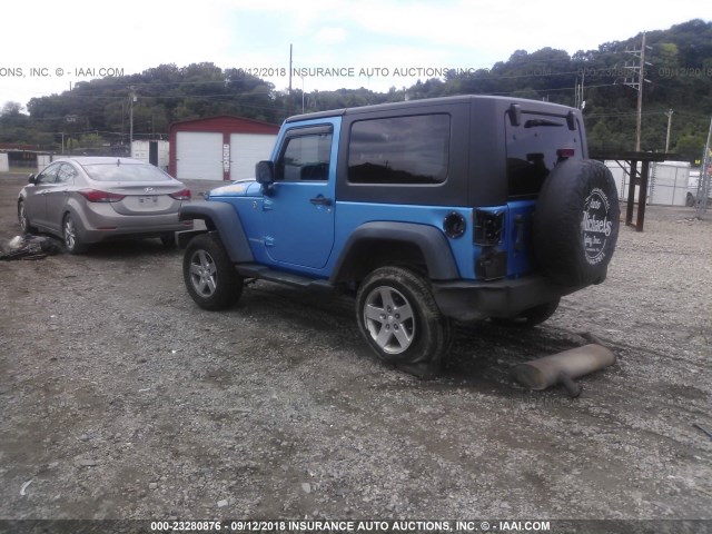 1J4GA2D16AL159478 - 2010 JEEP WRANGLER SPORT BLUE photo 3