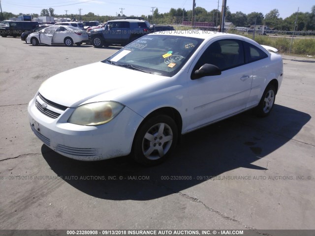 1G1AK18F567717886 - 2006 CHEVROLET COBALT LS WHITE photo 2