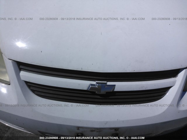 1G1AK18F567717886 - 2006 CHEVROLET COBALT LS WHITE photo 6