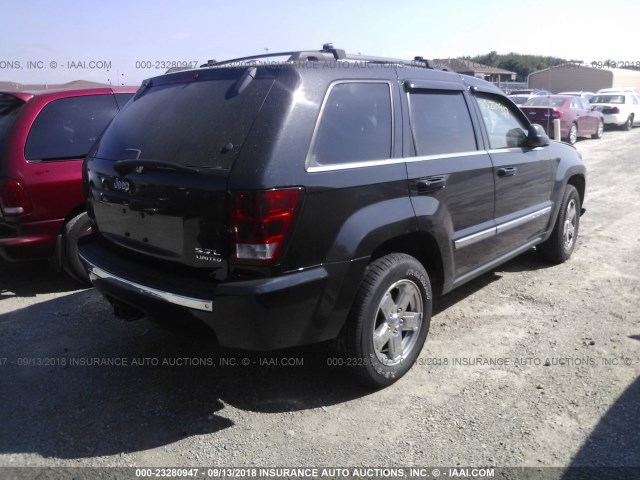 1J8HR58245C555057 - 2005 JEEP GRAND CHEROKEE LIMITED BLACK photo 4