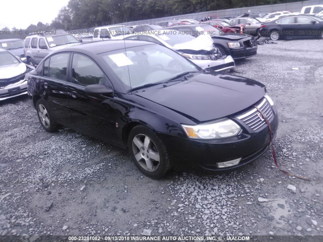 1G8AL55F67Z112954 - 2007 SATURN ION LEVEL 3 BLACK photo 1